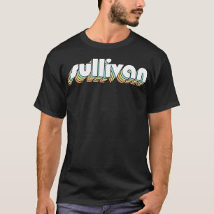 T-shirt Sullivan Retro Typographie Arc-en-ciel style défra