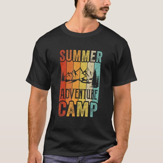 T-shirt Summer Adventure Attend Camper (Devant)