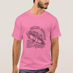 T-shirt Summer Adventure Conception du Surf Vintage
