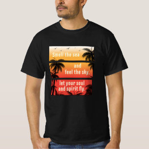 T-shirt Summer Beach Vacances Surf Cool Mer Soleil Drôle C