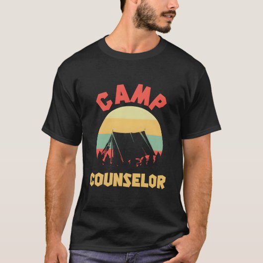 T-shirt Summer Camp Counselor Director Camper (Devant)