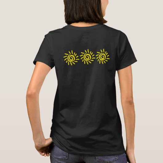 T-shirt Summer Fun Yellow Sun Souvenir T Chemise (Dos)