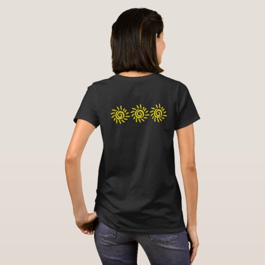 T-shirt Summer Fun Yellow Sun Souvenir T Chemise (Dos entier)