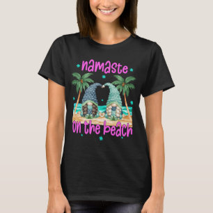 T-shirt Summer Gnome Yoga Life is Better On The Beach Cute