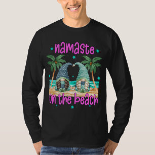 T-shirt Summer Gnome Yoga Life is Better On The Beach Cute