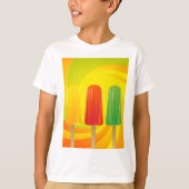 T-shirt Summer Ice Pops Trio Bright Popsicles (Devant)