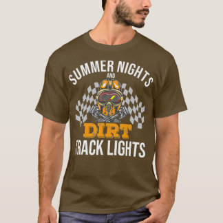 T-shirt Summer Nights And Dirt Track Lights Dirt Biking