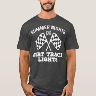 T-shirt Summer Nights And Dirt Track Lights Motocross