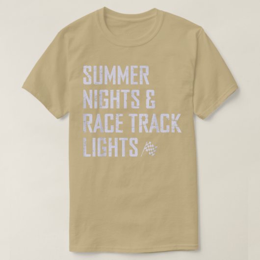 T-shirt summer nights & race track lights shirt  (Design devant)