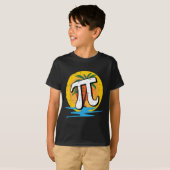T-shirt Summer Pi Day Retro Beach Math (Devant entier)