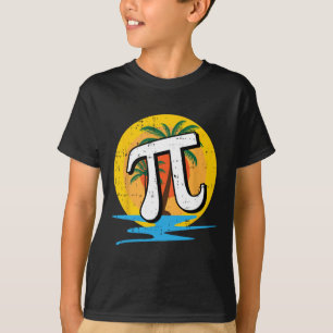 T-shirt Summer Pi Day Retro Beach Math