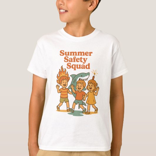 T-shirt Summer Safety Squad Funny (Devant)