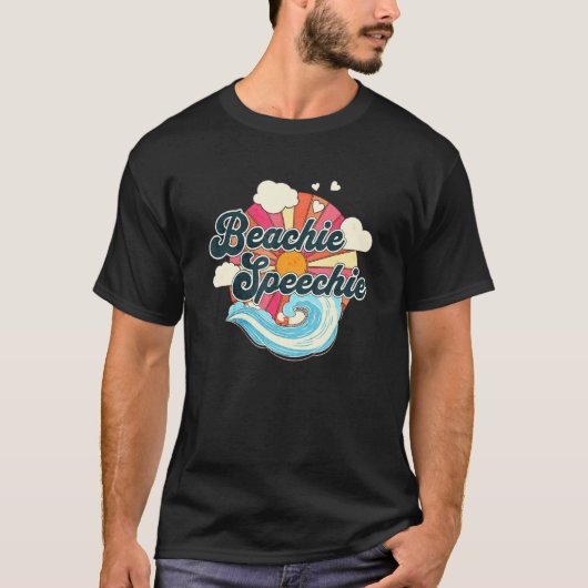 T-shirt Summer Speech Therapy SLP Spring Therapist Beachie (Devant)
