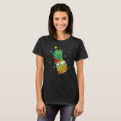T-shirt Summer Sung Xmas Lighting Pineapple Christma (Devant entier)