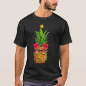 T-shirt Summer Sung Xmas Lighting Pineapple Christma (Devant)