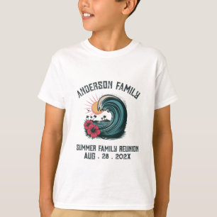 T-shirt Summer Sunset Beach Palm Tree Family Reunio