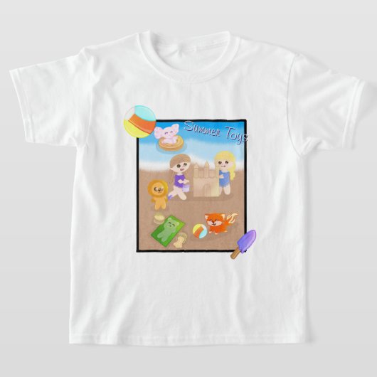 T-Shirt Summer Time Toys (Thème Plage) (Poser)