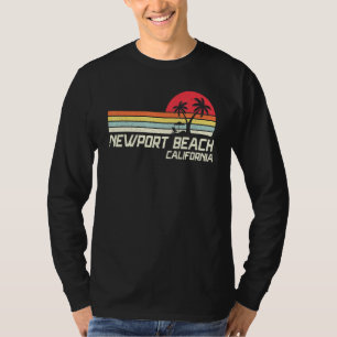 T-shirt Summer Vacation Vintage Californie Newport Beach