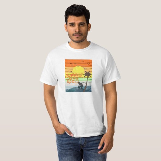 T-shirt Summer Vibes (Devant entier)