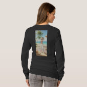 T-shirt Summer Vibes Anime Beach Scene – Character Art  (Dos entier)