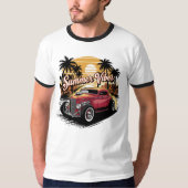 T-shirt Summer Vibes Classic Car (Devant)