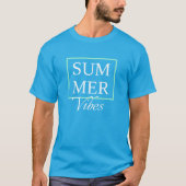 T-shirt Summer Vibes Cool disant avec texte blanc (Devant)