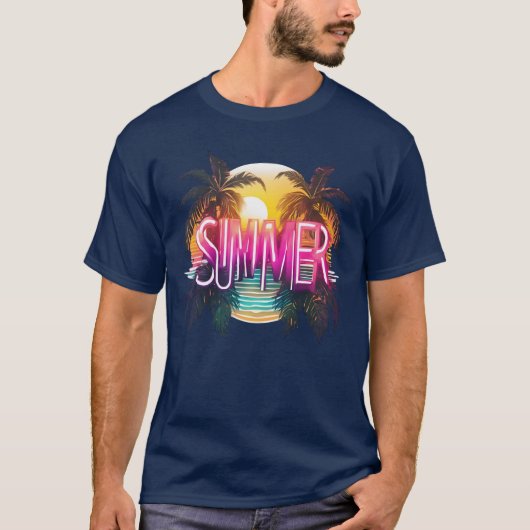 T-shirt Summer Vibes Design pour plus de summer feeling (Devant)