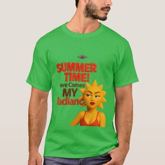 T-shirt Summer Vibes: Radiate Your Glow! (Devant)