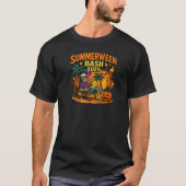 T-shirt SummerWeen Bash 2025 Skeleton Beach Party Hallowee (Devant)