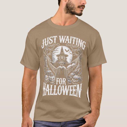 T-shirt Summerween Halloween Summer Just Waiting For Hallo (Devant)
