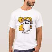 T-shirt Summerween mignon Fantôme d'été Éffrayant Hallowee (Devant)