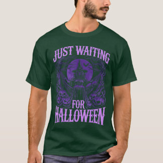 T-shirt Summerween Skeleton Just Waiting For Halloween