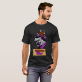 T-shirt Summerween Vibes Skeleton Riding a Shark (Devant entier)