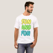 T-Shirt Sun And Fun (Devant entier)