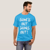 T-shirt Sun, armes à feu (Devant entier)
