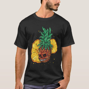 T-shirt Sun Beach 2022 Skeleton Pineapple Fruit Tropical S