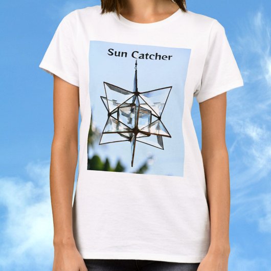 T-shirt Sun Catcher Sky Blue Moderne Géométrique Chic