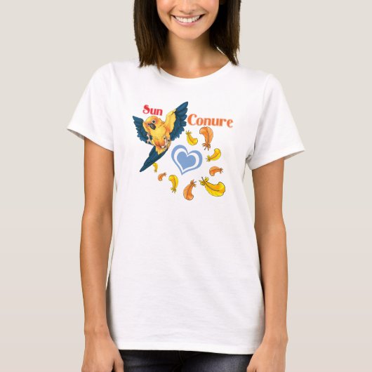 T-shirt Sun Conure Cutie (lt) (Devant)