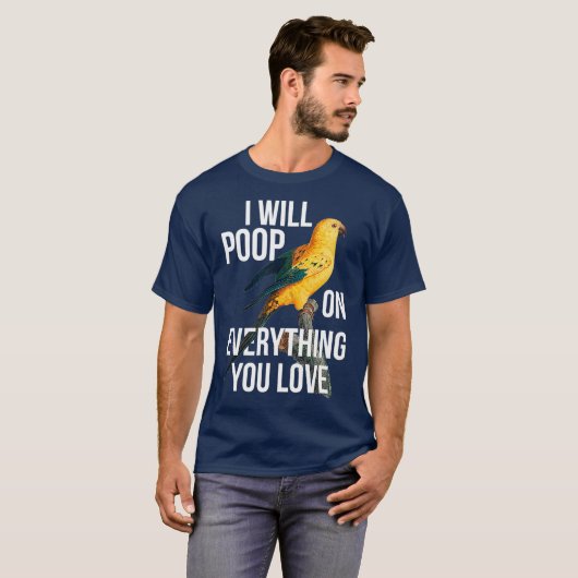 T-shirt Sun Conure Exotic Bird Propriétaire Funny Parrot P (Devant entier)