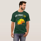 T-shirt Sun Conure Papa Drôle Parrot Oiseau Oiseau Hommes  (Devant entier)