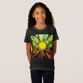 T-Shirt Sun En Abstrait 910 (Devant entier)