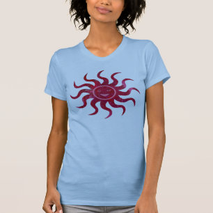 T-shirt Sun heureux font face à la conception