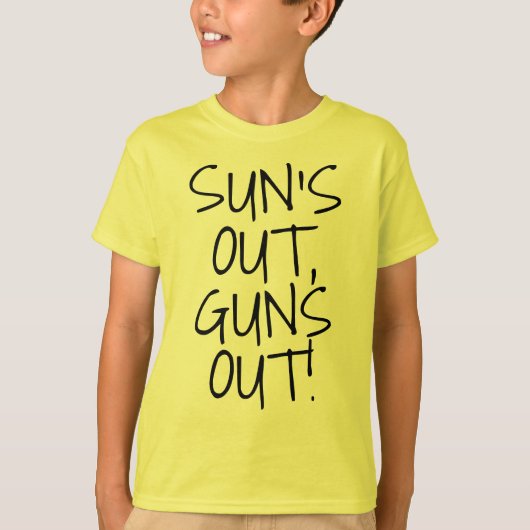 T-shirt Sun lance, réservoir drôle de muscle de garçons (Devant)