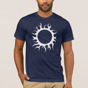 T-shirt Sun noir - obscurité
