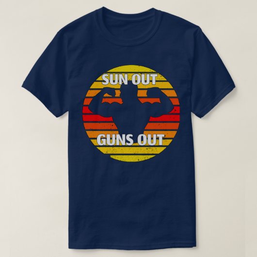 T-shirt Sun Out Guns Out (Design devant)