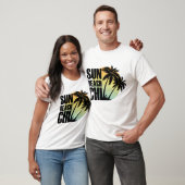 T-shirt Sun, Plage & Chill Palm Tree Graphic Tee (Unisexe)
