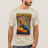 T-shirt Sun-Powered Agama Lizard Art (Devant)
