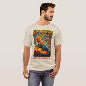 T-shirt Sun-Powered Agama Lizard Art (Devant entier)