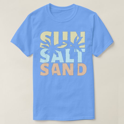T-shirt Sun Salt Sand Beach été (Design devant)