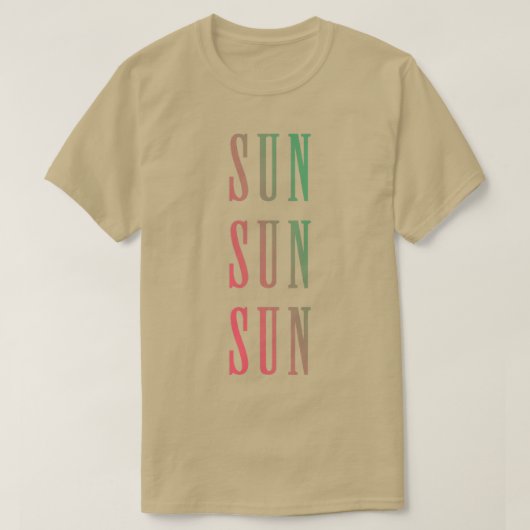 T-shirt Sun Sun Sun Sun Sun (Design devant)